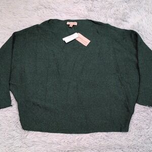 Philosophy Shirt‎ Womens 3X Green Sparkly Evening Top Metallic New